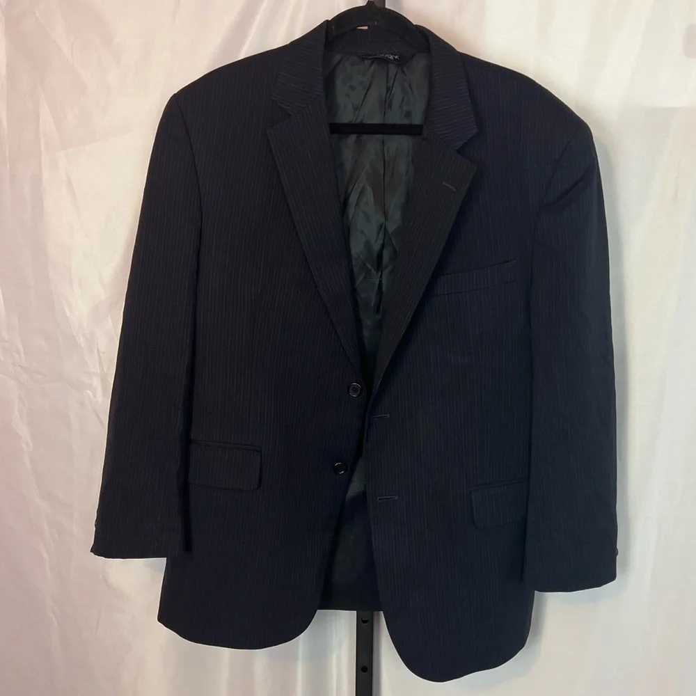 Jos. A. Bank Pinstripe Men's Wool Blazer Jacket, size 44S